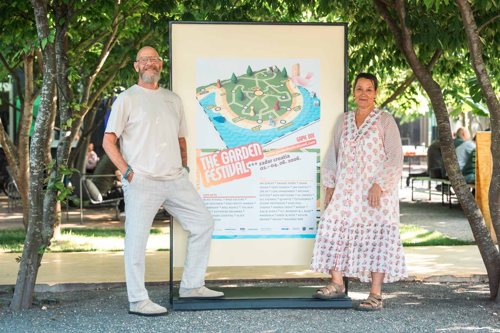 Nick and Charlotte Colgan in Croatia