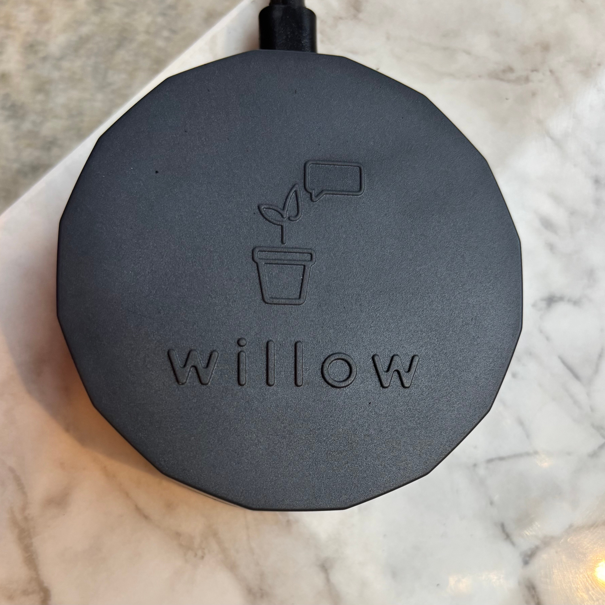 willow hub on kitchen counter