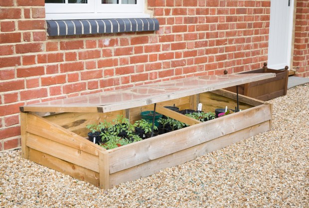 The ideal place to locate a cold frame is near a south or west facing brick wall or wooden fence for maximum solar heat absorption. (Getty Images)