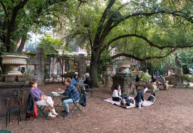 The Elizabeth Street Garden in Manhattan.