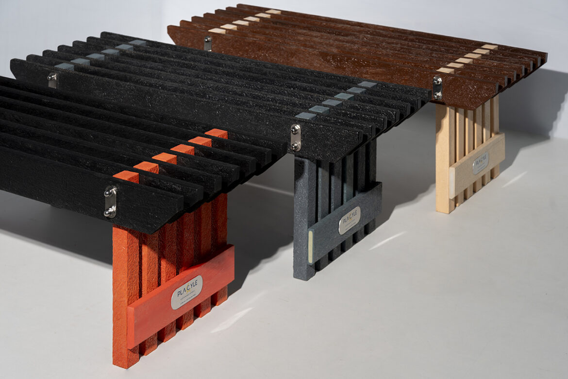 The Torii Bench by Placyle Follows the Path of the Sun The Torii Bench by Placyle Follows the Path of the Sun