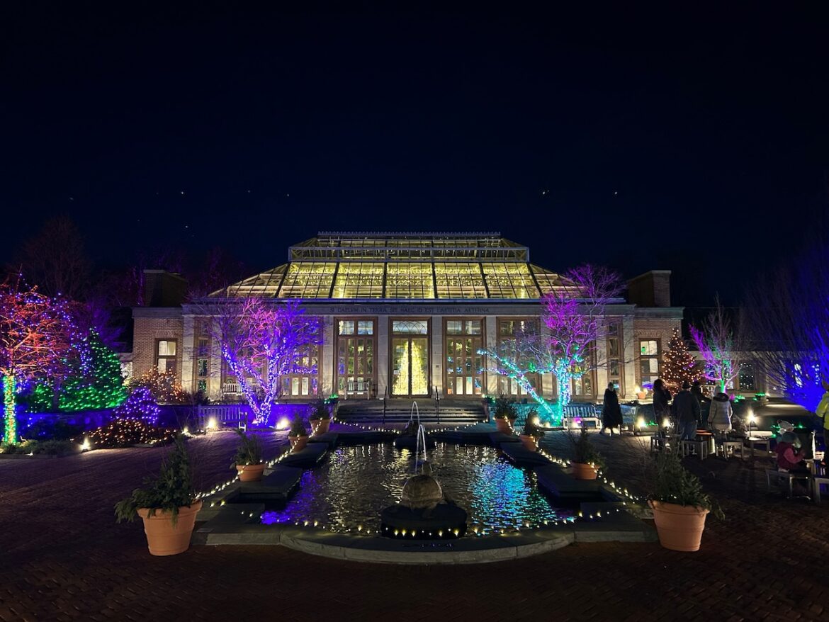 Vote now: New England Botanic Garden’s holiday light show up for national award Mostly Sunny