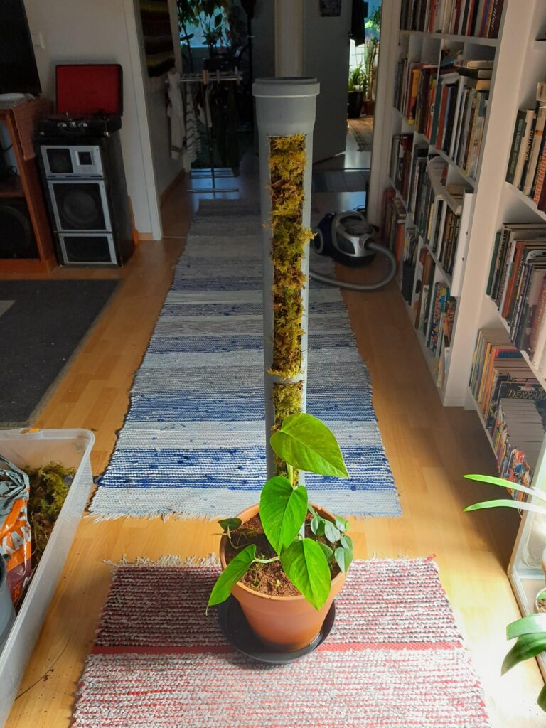 Easily stackable climbing pole i made today.