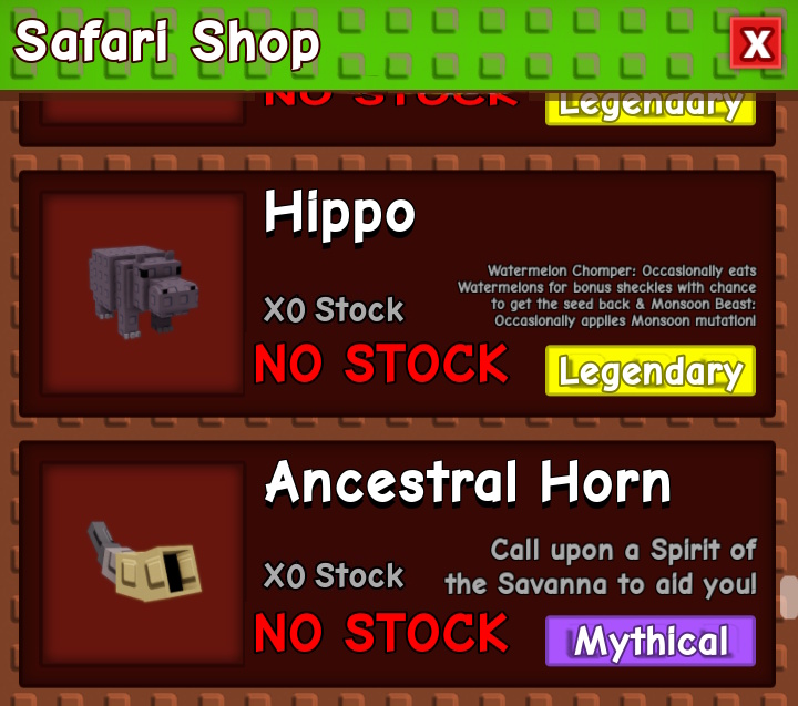 ancestral horn stock