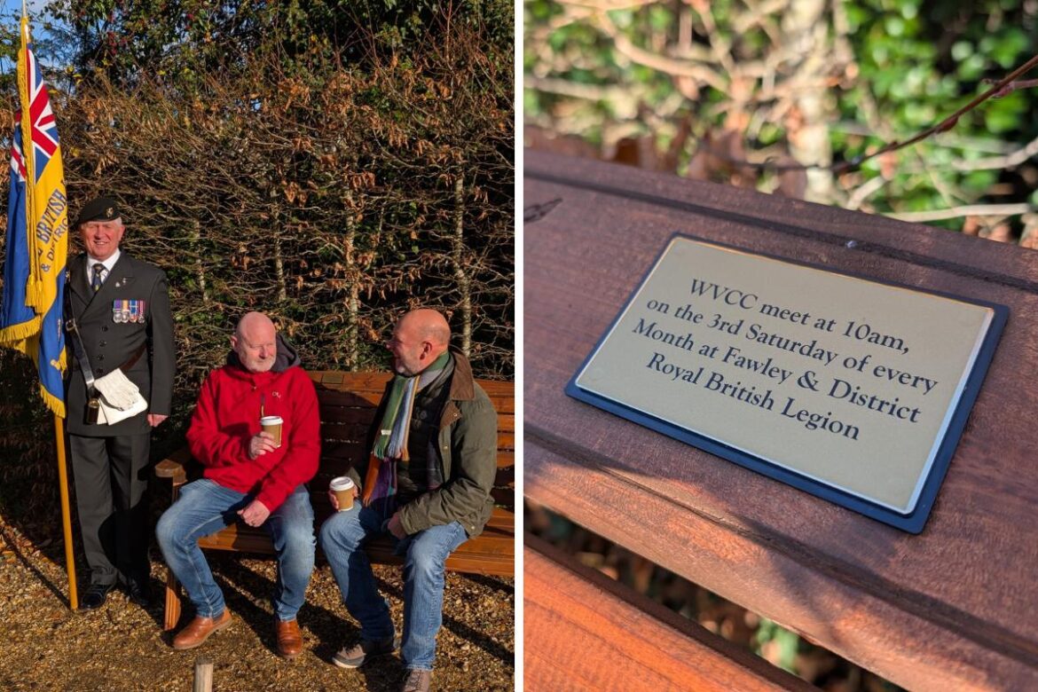 ‘Happy to Chat’ bench installed at garden centre Daily Echo