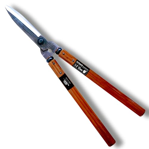 Suizan Hedge Shears 21.3" - Professional Japanese Garden Clippers for Precise Trimming Gardening Tools
