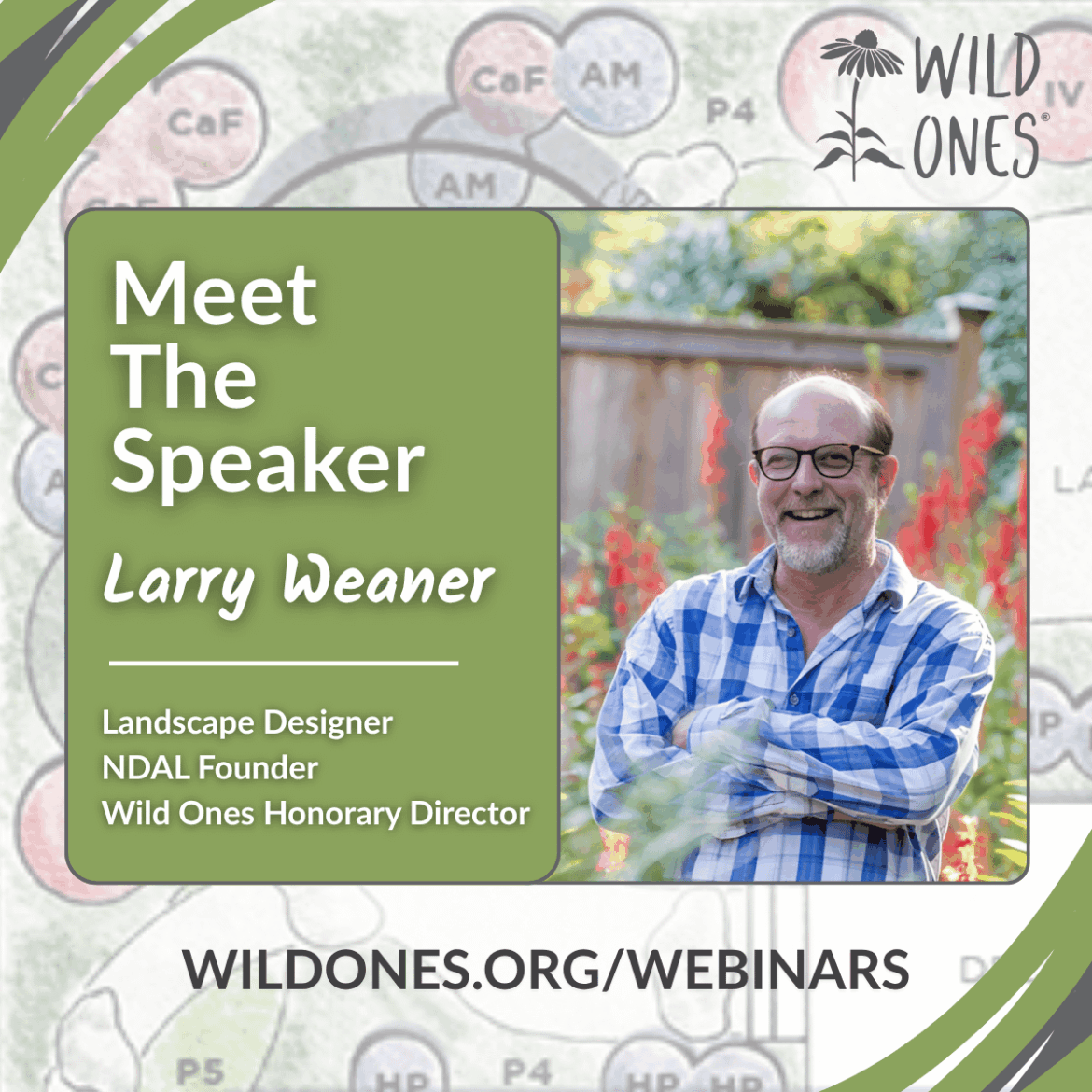 🌿 Meet the Speaker: Larry Weaner - Living in the Liberated Landscape: My Yard
📅 Thursday, November 20, 2025 | 7:00 PM ET (6 PM CT/ 5 PM MT/ 4 PM PT)