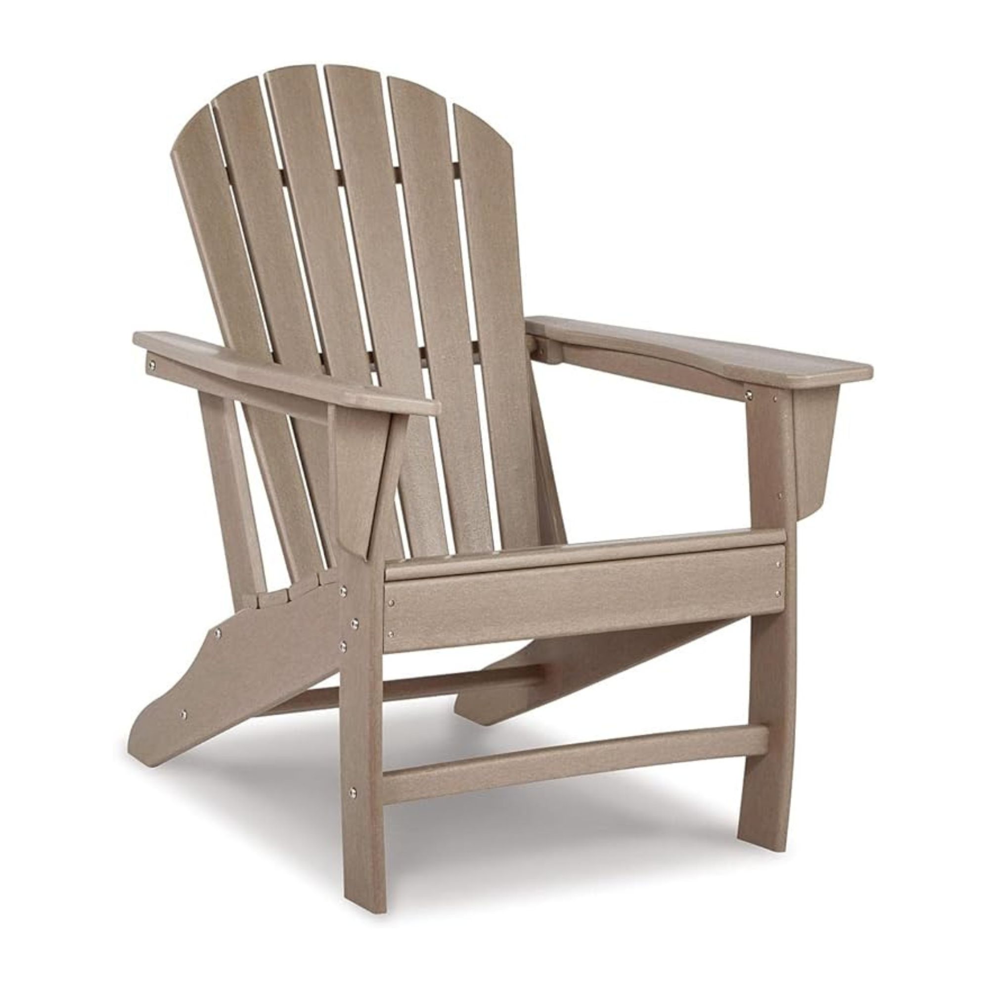 Pale Wooden Adirondack chair