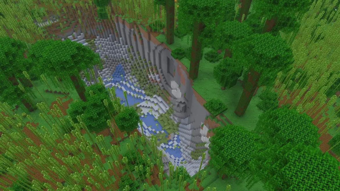This Stunning Minecraft Seed Combines Lush Caves with Spooky Pale Garden