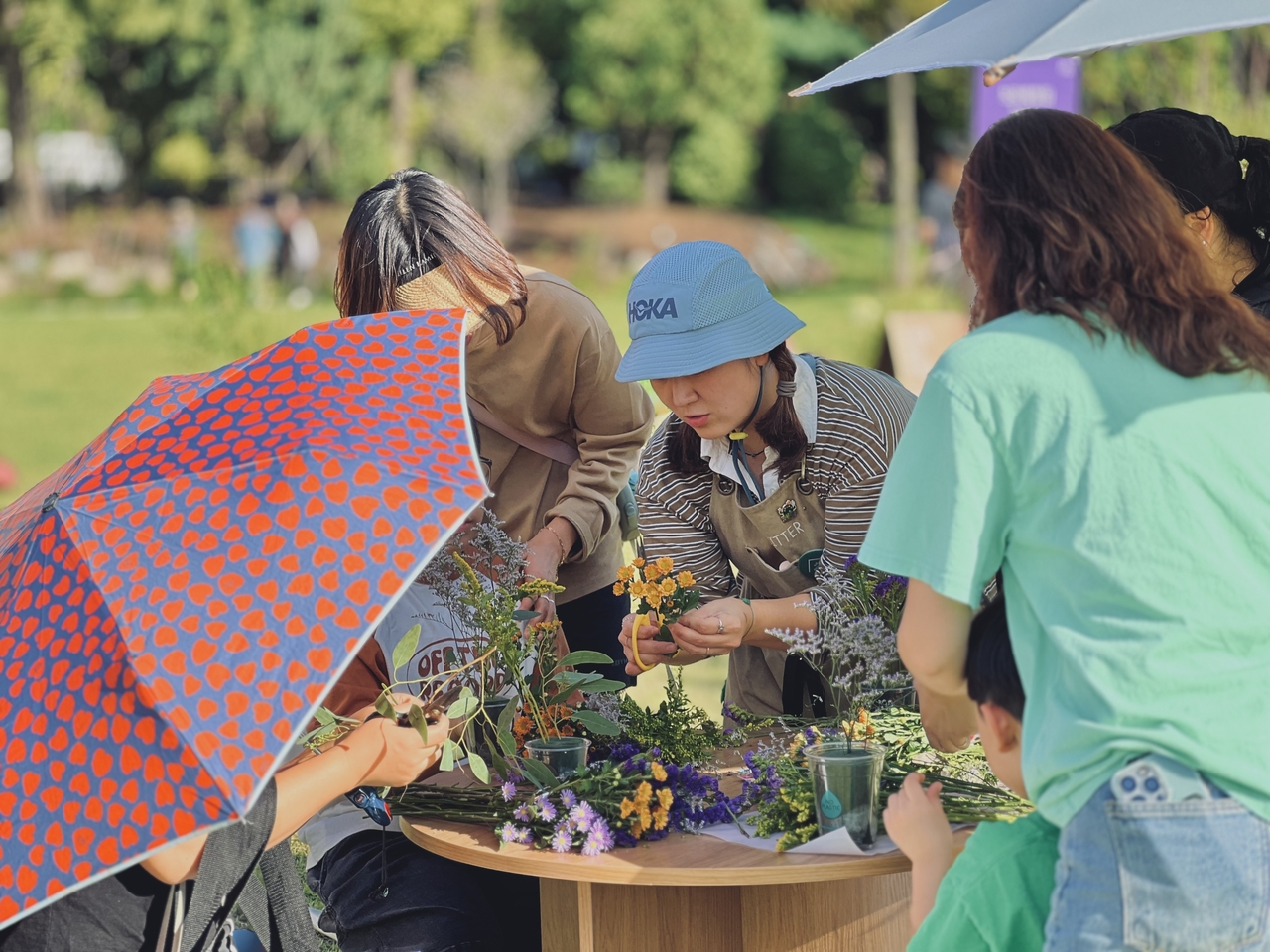 A gardening program takes place at the 2025 Seoul International Garden Show at Boramae Park in Dongjak-gu, southern Seoul. (Seoul Metropolitan Government)