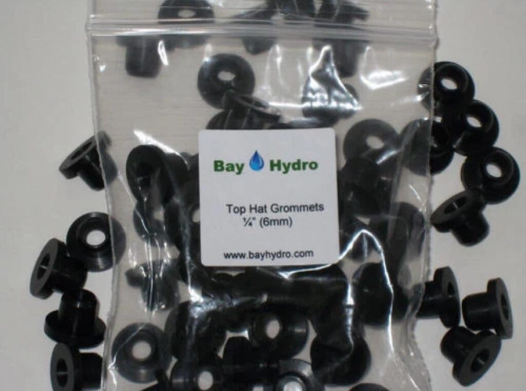 Will these 1/4” top hat grommets work with 1/2 inch PVC pipe?