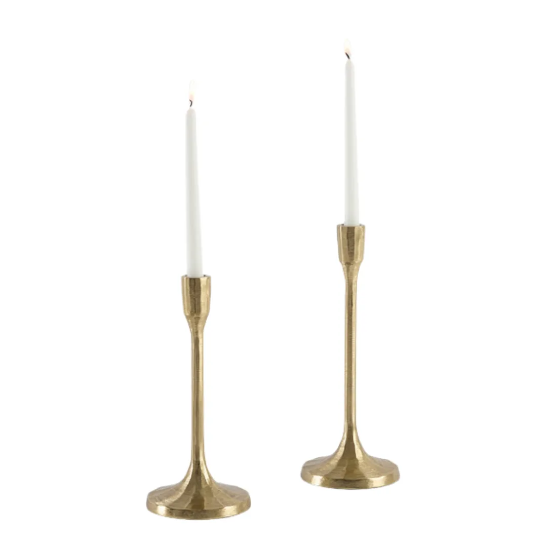 gold candle holders