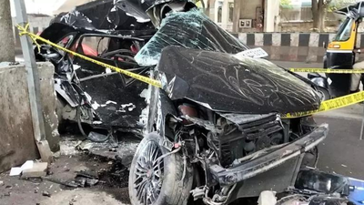 Pune car crash: 3 dead as handbrake manoeuvre goes wrong; car spun before impact; beer bottles found inside vehicle