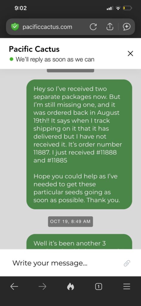 Pacific cactus at it again…