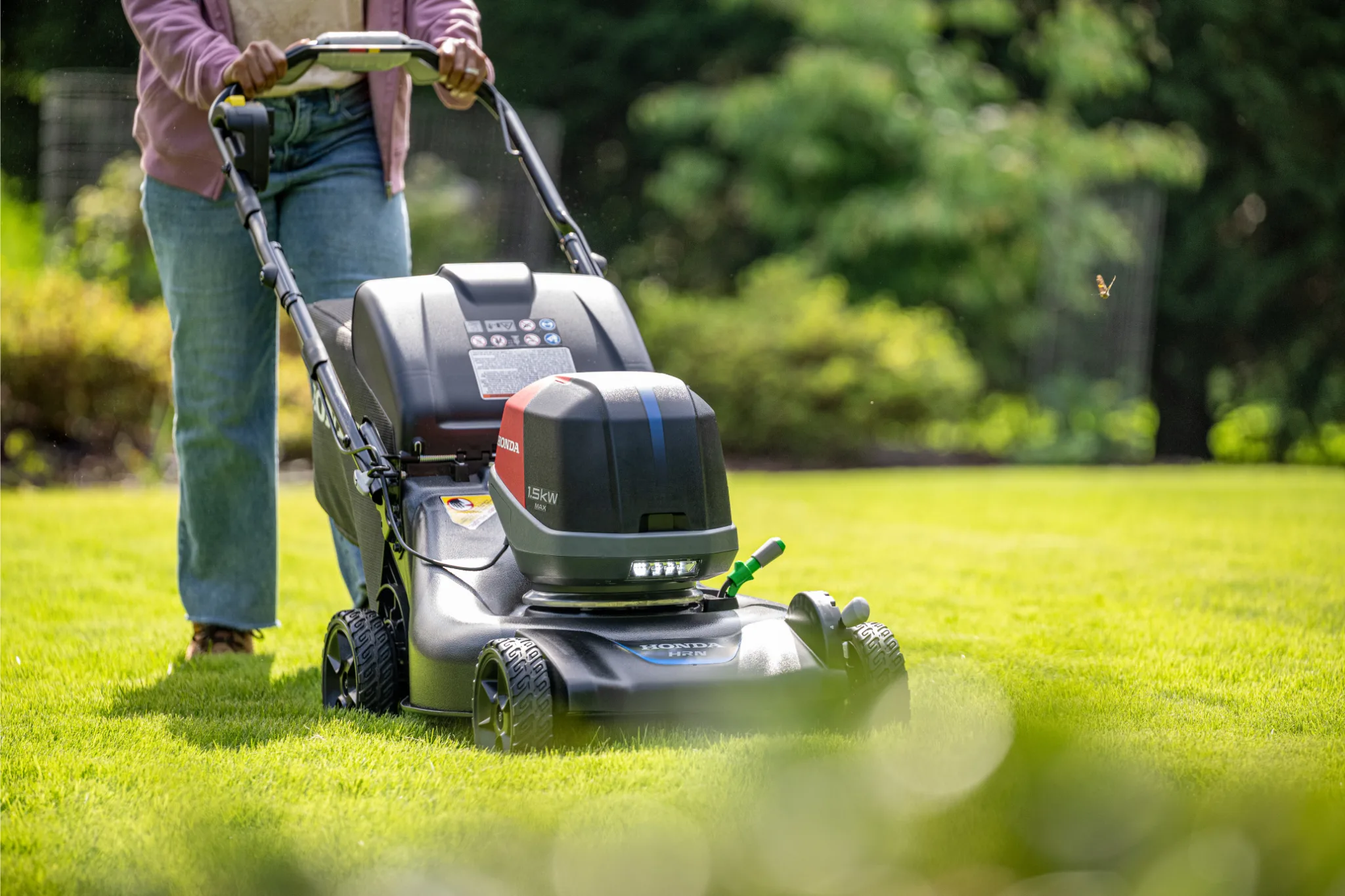 environmentally conscious battery powered mower