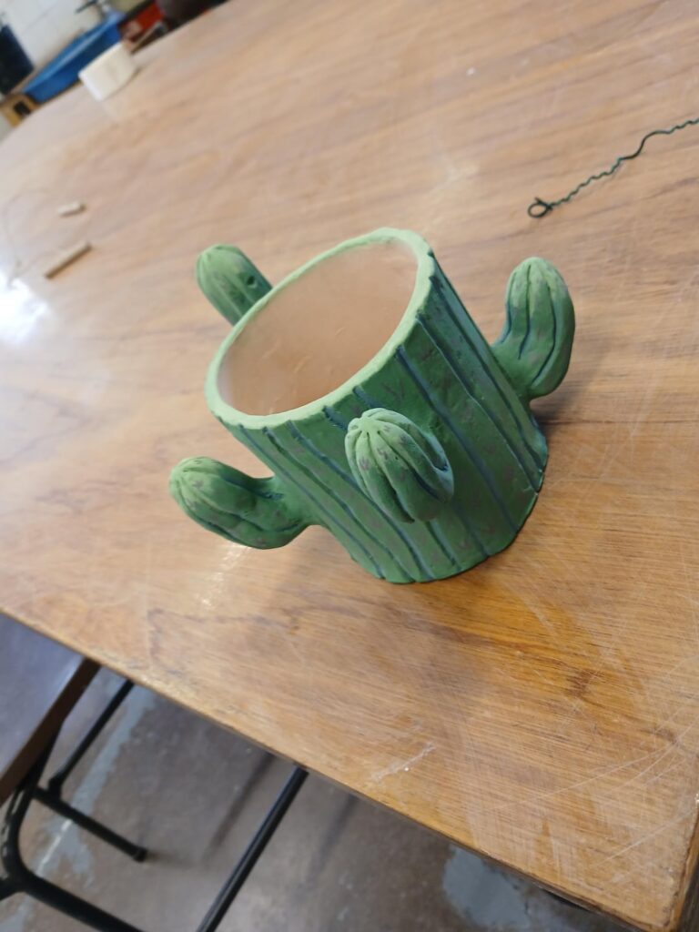 Cactus mug I made my boyfreind earlier this year!