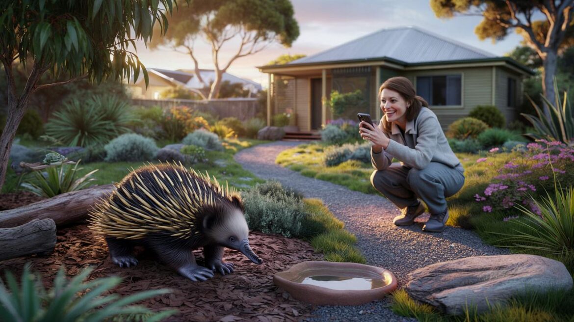 1 Aussie homeowner, 6 exclamation points, and an echidna You won't believe who moved into this front garden: 1 Aussie homeowner, 6 exclamation points, and an echidna