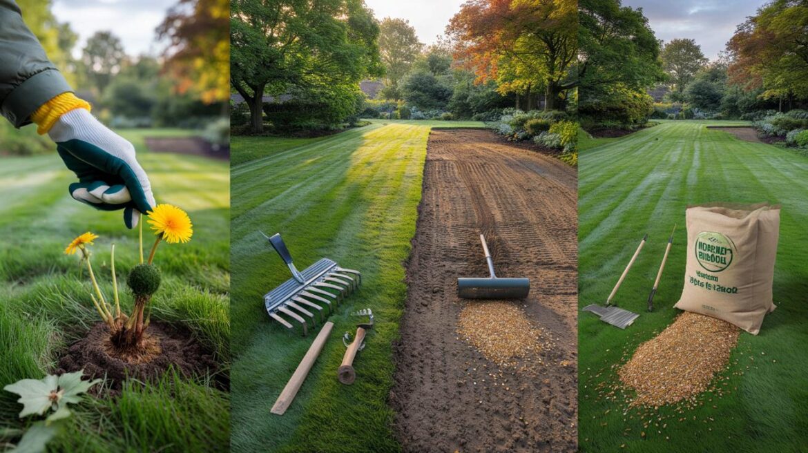 3 moves between 14–23 October to block 95% of weeds without chemicals Your lawn in 9 autumn days: 3 moves between 14–23 October to block 95% of weeds without chemicals