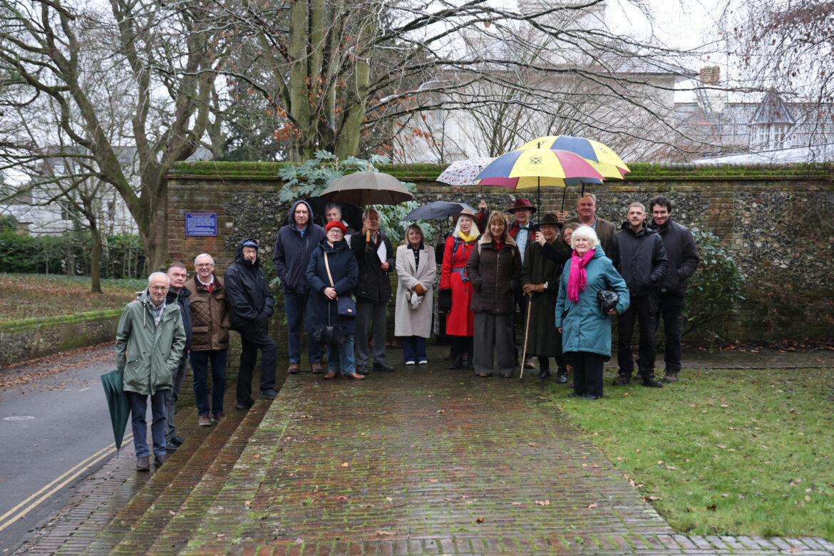 Heritage plaque reveals the story of the Glossop Garden The installation of the new plaque in the Glossop Memorial Garden.