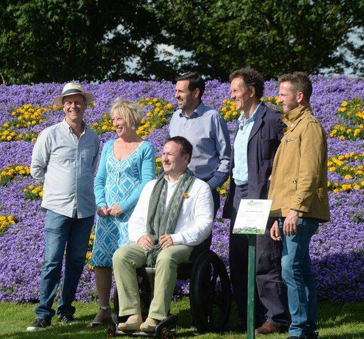 Adam Frost with his Gardeners' World's colleagues