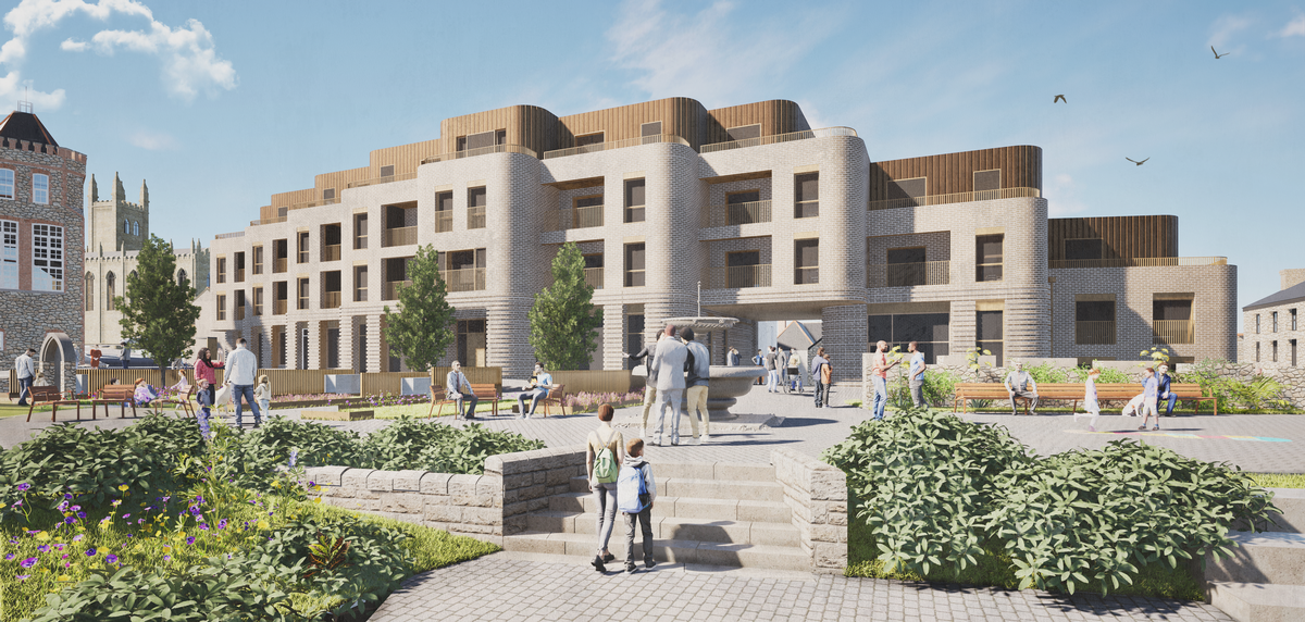 CGI image of the revamped St Anthony Gardens in Penzance