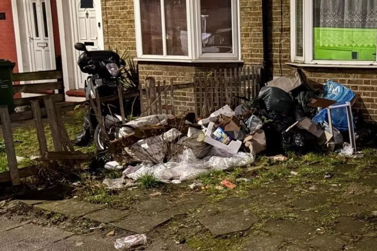 Pictures show the shocking state of the garden