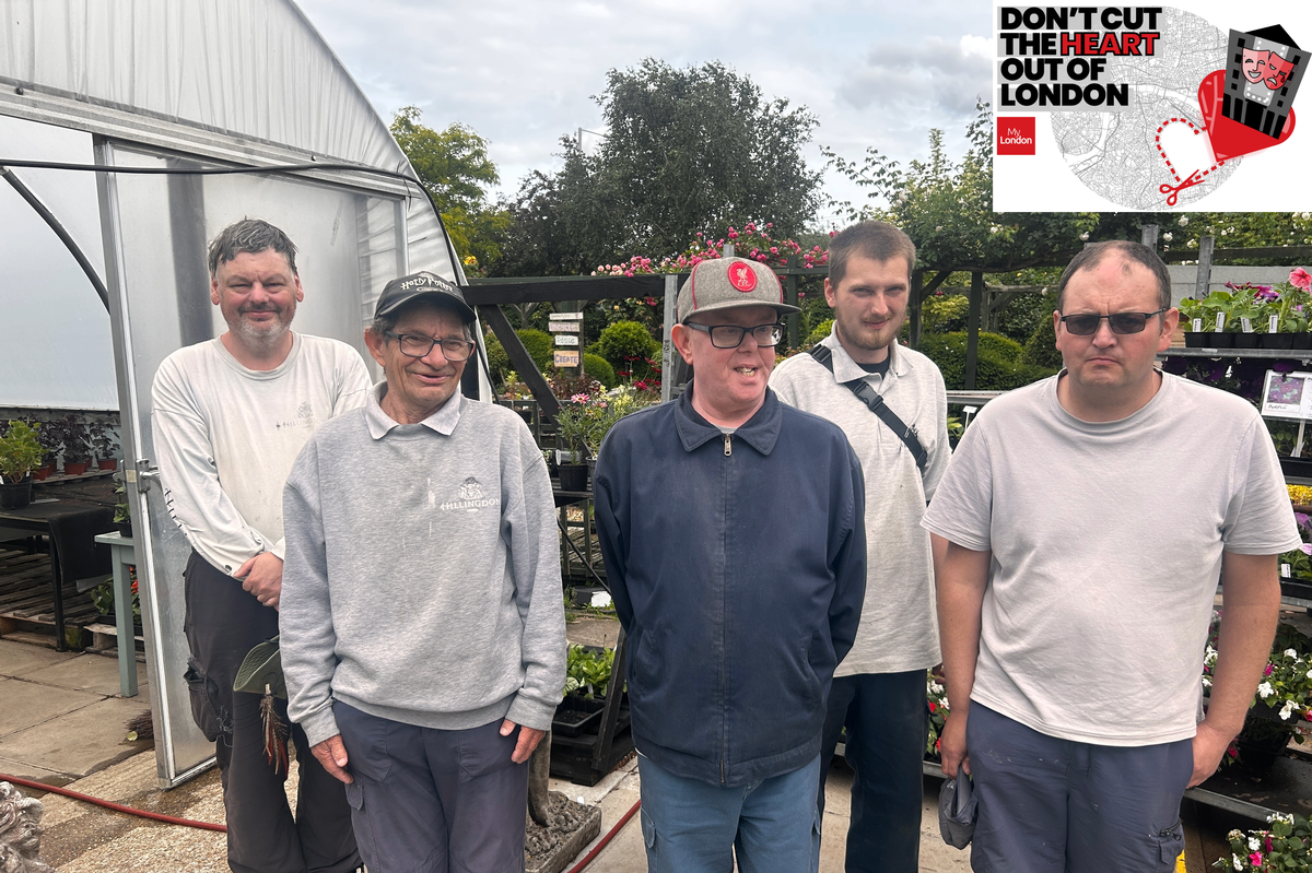 Volunteers at the Rural Activities Garden Centre in Hillingdon