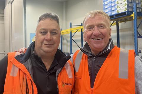 (l-r) Shane Schnitzler of Produce Time and chairman of Fresh State with Gary Marshall chairman of Covent Garden Tenants Association
