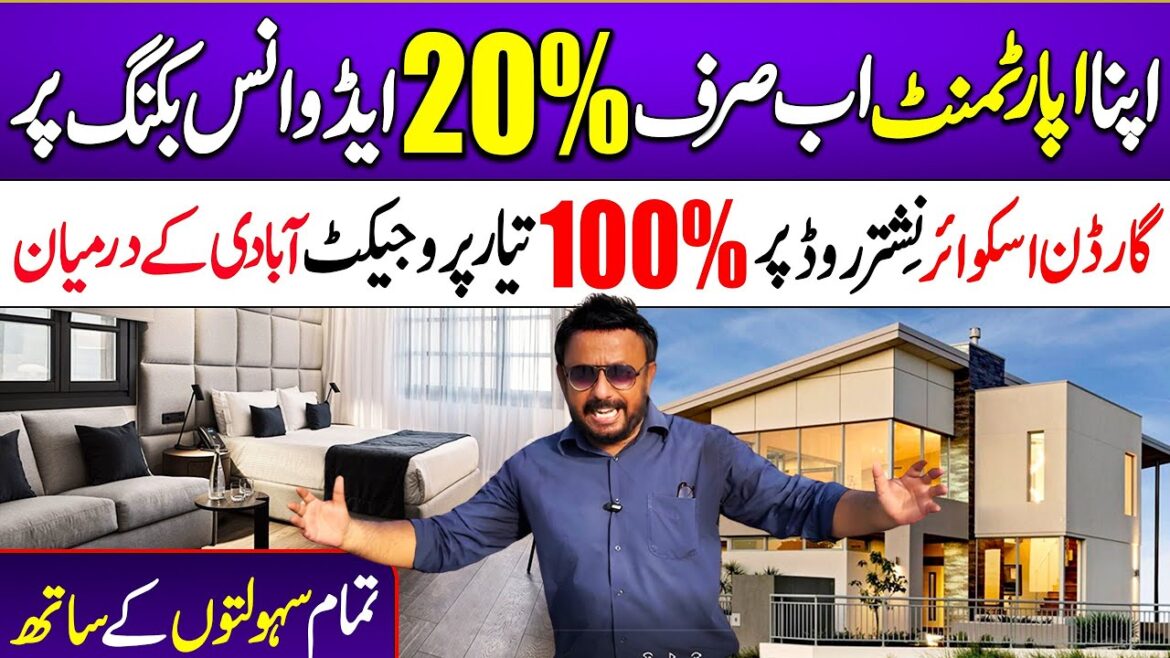 Garden Square Karachi | 3,4,5-Bed Luxury Flats on 30-Month Easy Installments | Luxury Apartments.