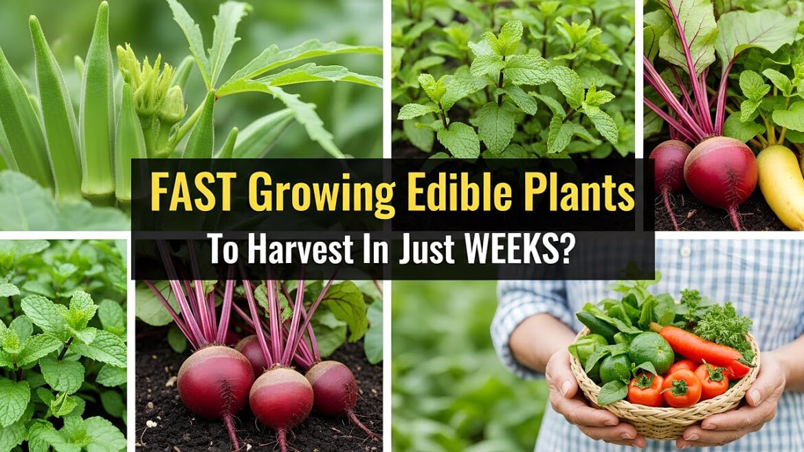 FAST Growing Edible Plants To Harvest In Just WEEKS?