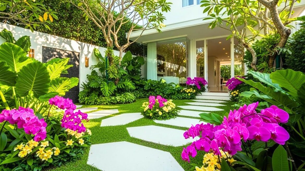 Stunning Garden Path Ideas for Your Front Yard | Luxury Tropical Walkway Inspiration