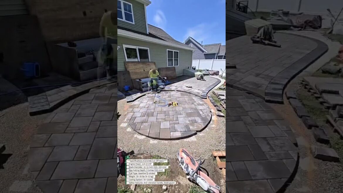 Perfect Patio Paver Installation β Precision Circular Cutting for a Flawless Finish! Perfect Patio Paver Installation β Precision Circular Cutting for a Flawless Finish!