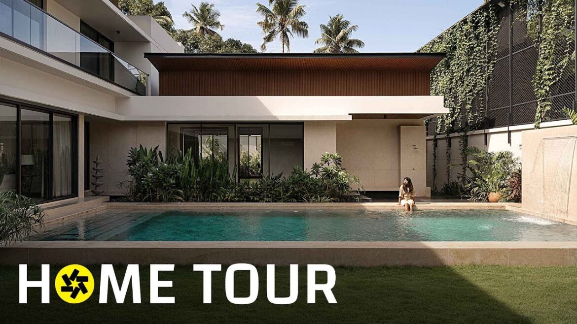Modern Courtyard Home in Kerala With Stunning Verandahs and Gardens! (House Tour)