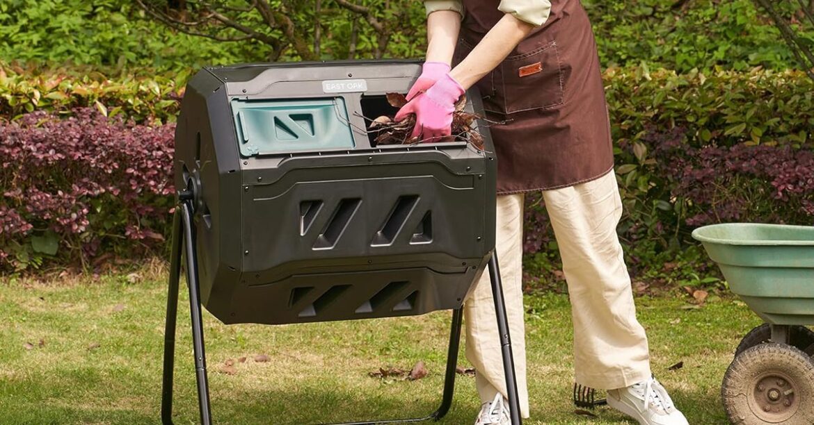 Make your own low-cost soil for gardens with East Oak’s 43-gallon Outdoor Compost Tumbler at $63, more from $90 Make your own low-cost soil for gardens with East Oak's 43-gallon Outdoor Compost Tumbler at $63, more from $90