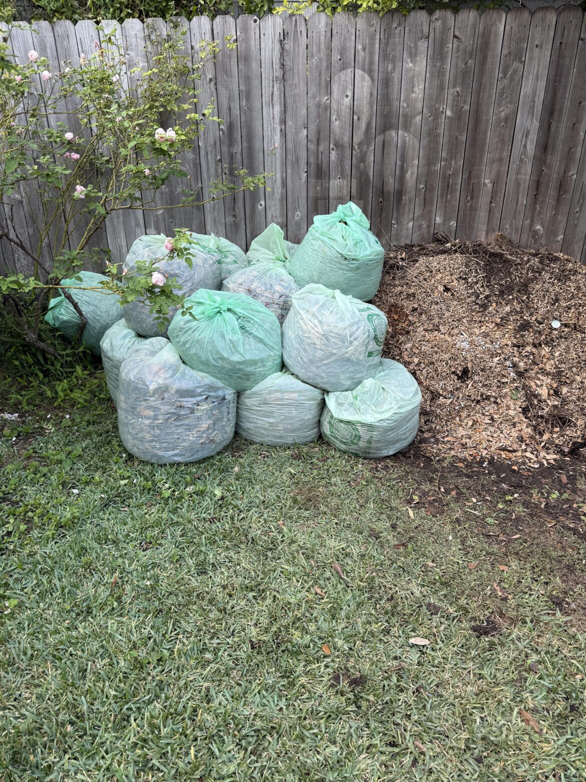 The stockpile begins