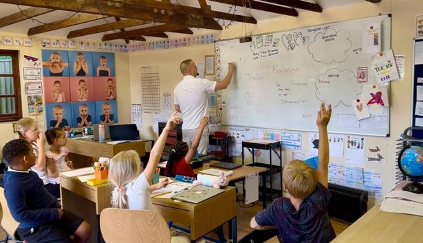A millionaire businessman who was sick of the UK schooling system spent £150,000 building a school in his garden for his four kids
