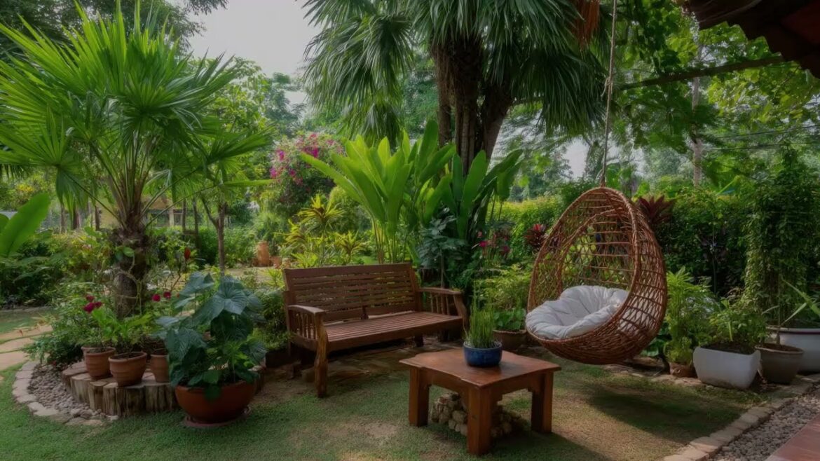 Tiny Tropical Backyard Makeover: Lush Garden Design with Modern Hardscape Tips Tiny Tropical Backyard Makeover: Lush Garden Design with Modern Hardscape Tips