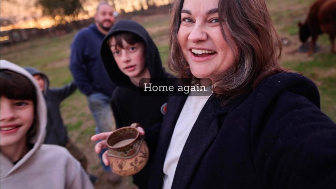 Roots and Refuge Farm: Home Again (meeting our new calf) | VLOG Home Again (meeting our new calf) | VLOG