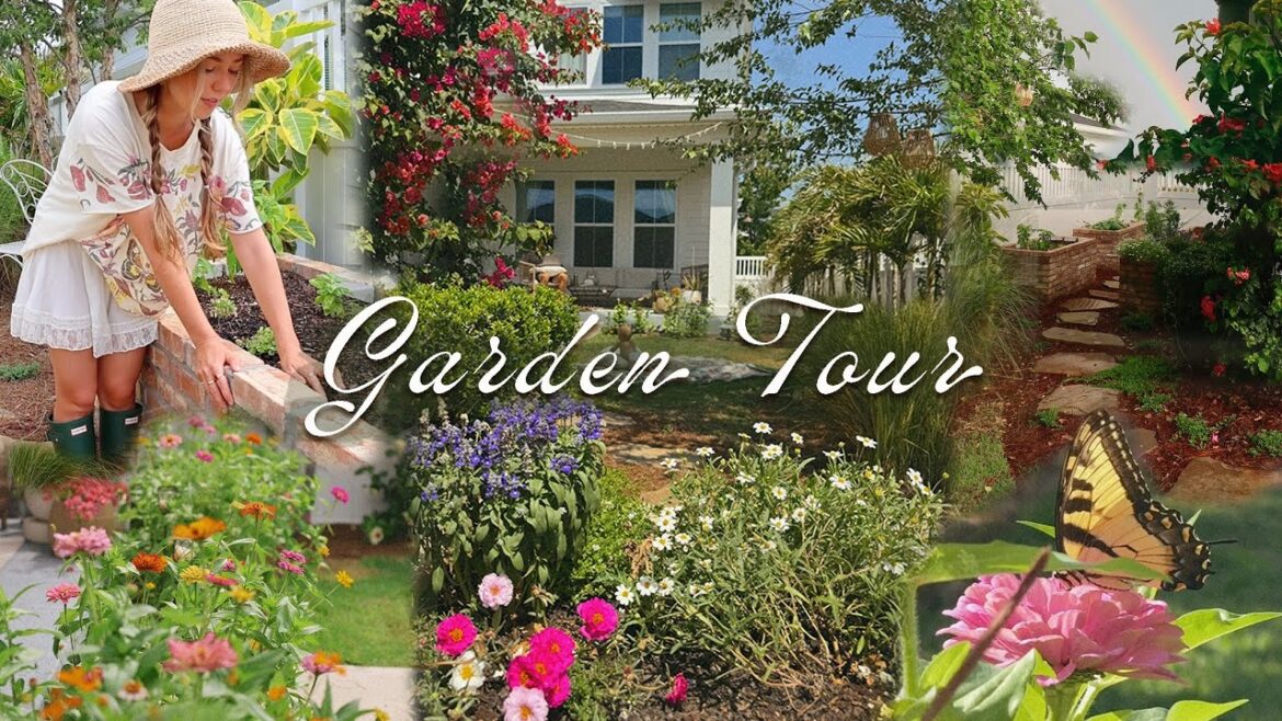 SPRING GARDEN TOUR | our Florida suburban backyard oasis (zone 10a) 🌿