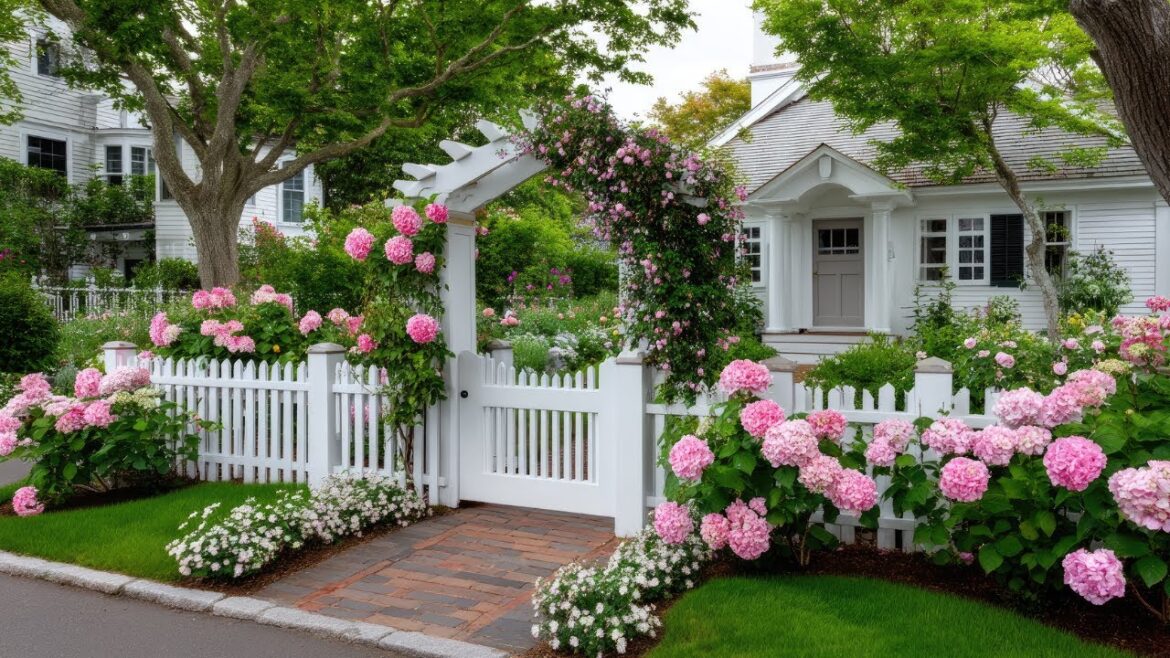 Small Front Yard Makeover | Elegant Entryway Garden Ideas with Charming Gates & Arches