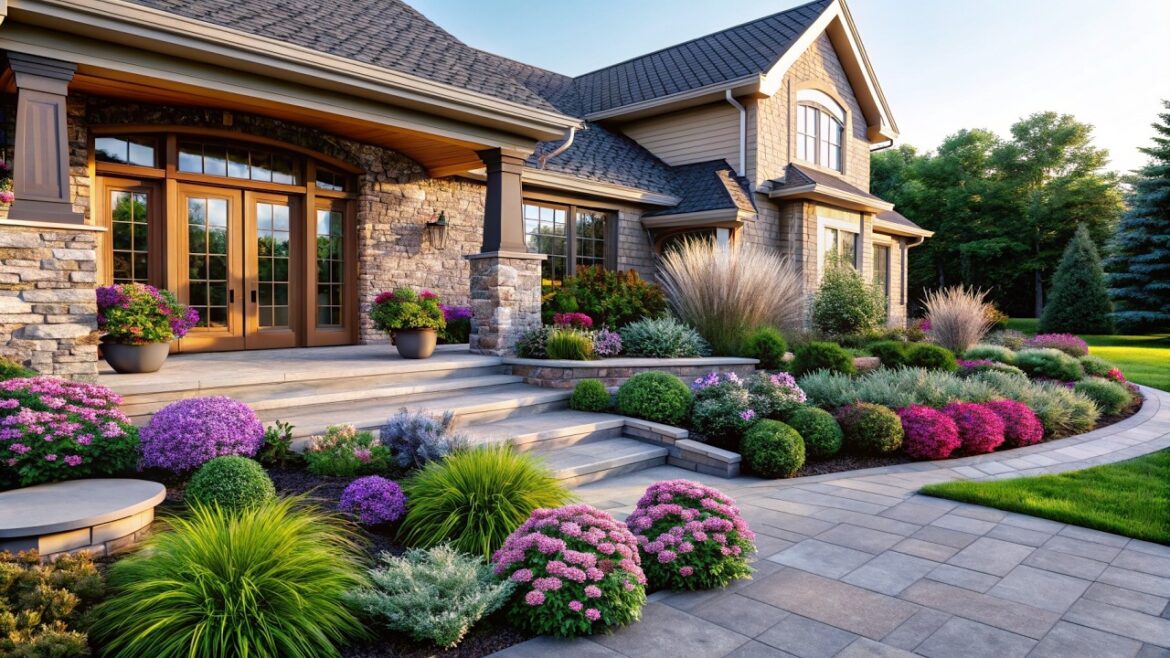 Year-Round Floral Elegance: Original Ideas Front Yard Flower Beds