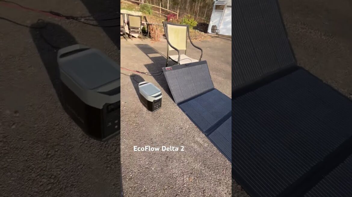 Will solar panel charge in winter? #ecoflow #delta2 #backuppower