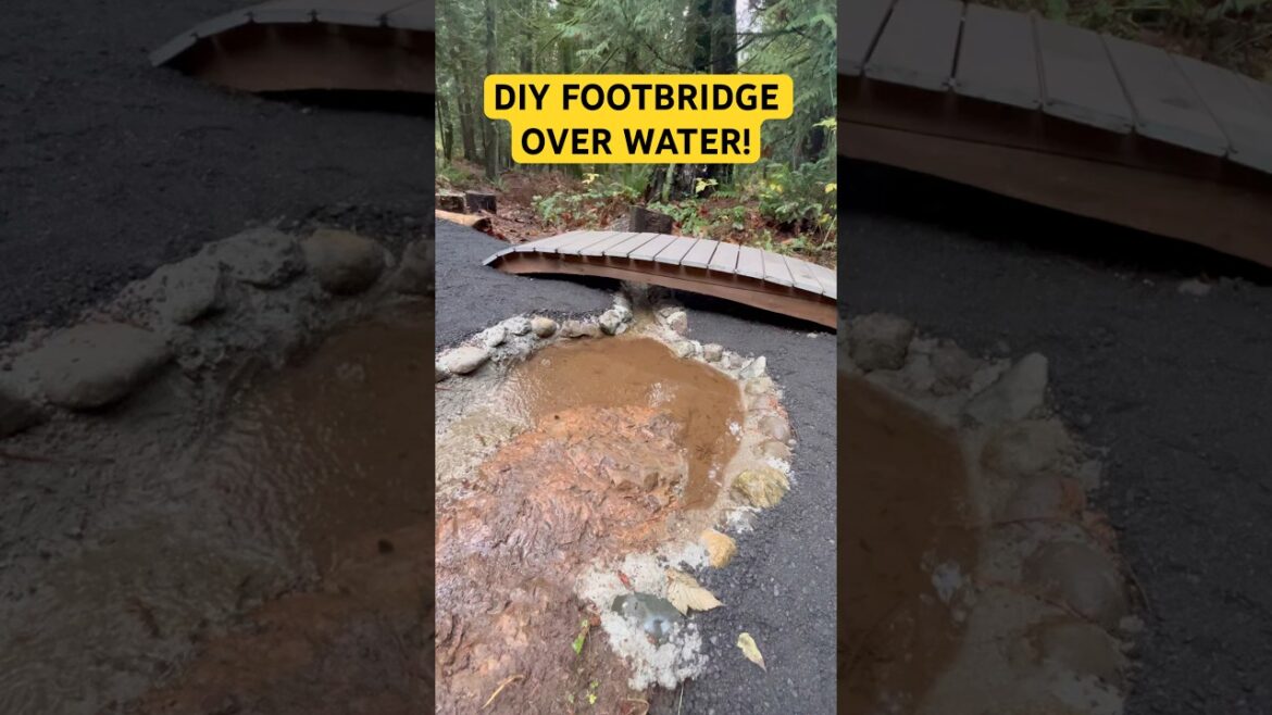 DIY Arched Garden Bridge Build — Inspired by Top Trending Walking Path Bridges! #nature #archbridge