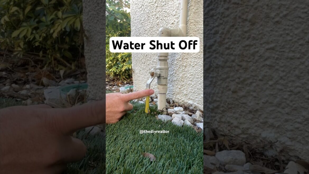 Shut Off the Water to Your House | Emergency Water Shut Off | #diy #water #plumbing Shut Off the Water to Your House | Emergency Water Shut Off | #diy #water #plumbing