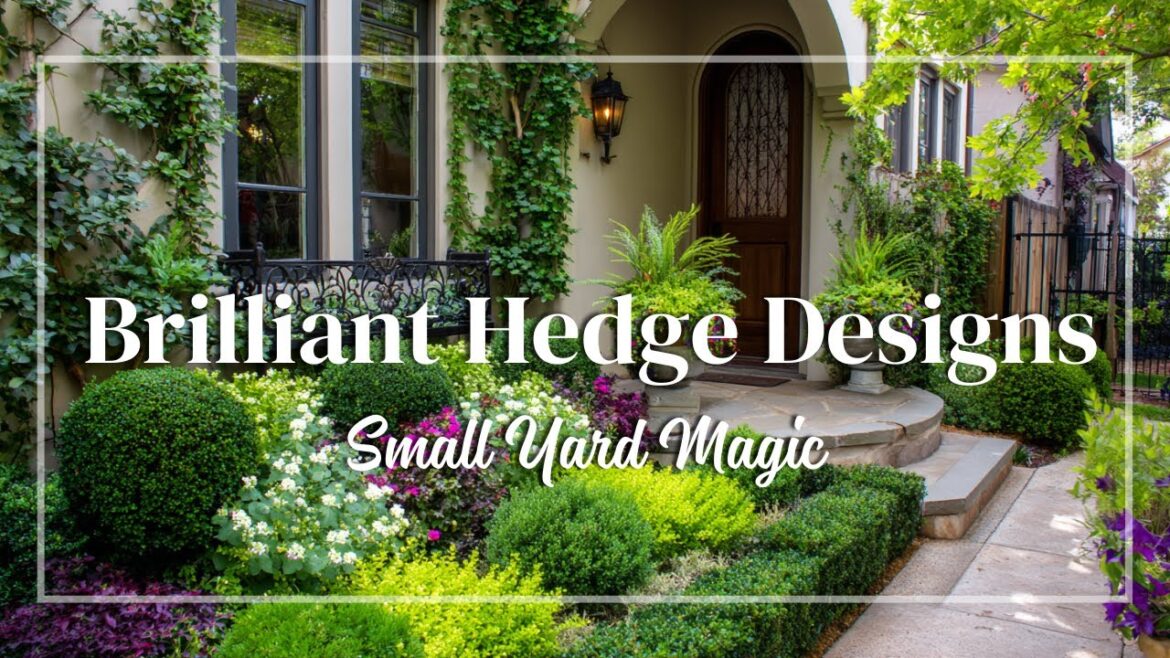 Brilliant Landscaping With Hedges in Small Front Yards | Privacy, Color & Clean Lines