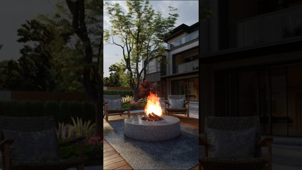 Modern Backyard Makeover: Fire Pit, Outdoor Seating & Minimalist Design Ideas