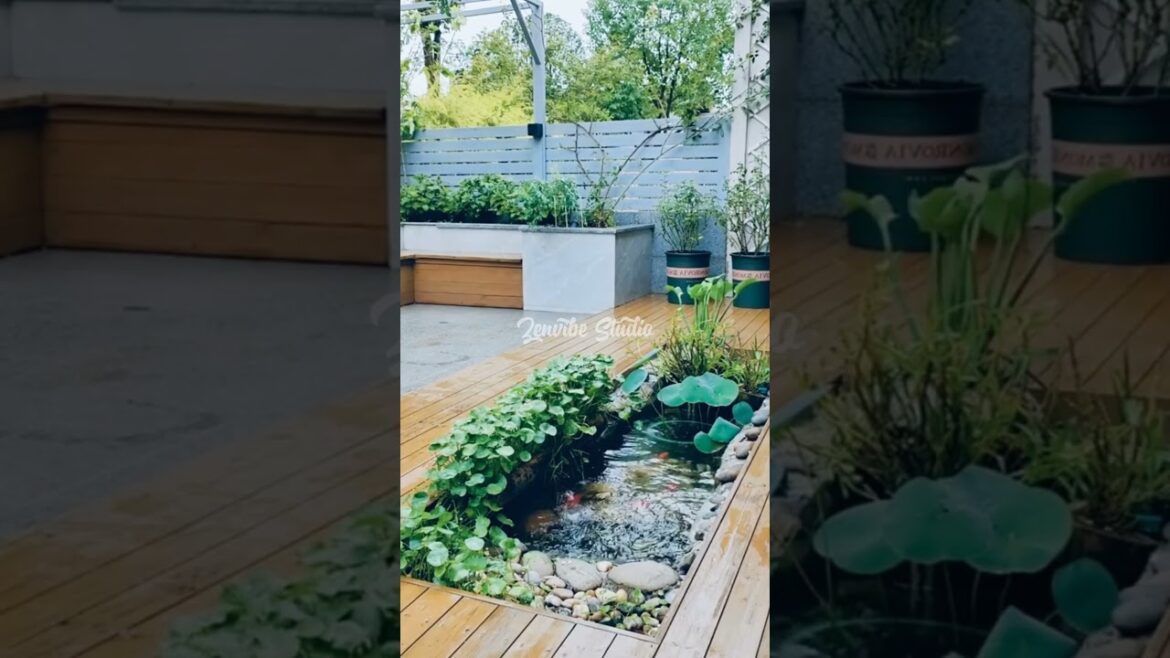 Beautiful home garden ideas with cozy ponds fish #relax #home #garden #inspiration