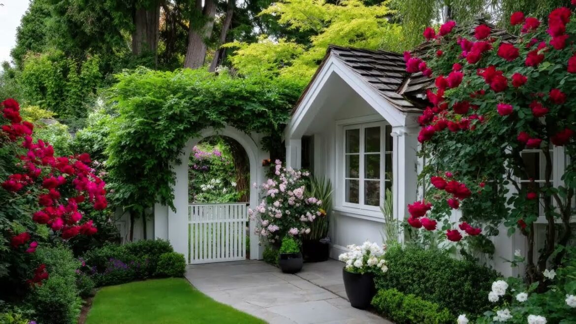 Fairytale Entryway Charm | Gorgeous Small Front Yard Garden Gates & Arches