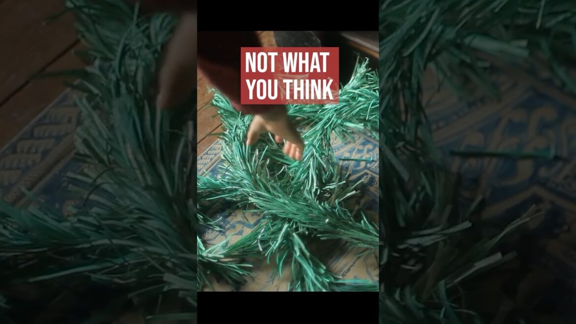 Homemade Garland for Christmas #diy #vintage