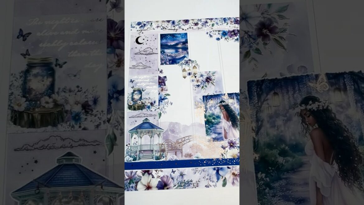 Setup this dreamy garden with me for my planner base spread